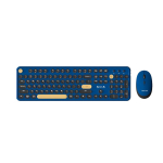 Aula AC306 2in1 2.4G Wireless combo Keyaboard (EN+RU) with Mouse Blue