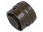 Connector: military | plug | female | PT/451 | 7.5A | 600V | PIN: 10 | olive