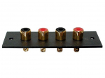 4P AMP RCA PLUG - GOLD