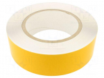 Tape: marking | white | L: 50m | W: 75mm | self-adhesive | PVC