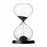RITUALI DOMESTICI SCORRENDO Hourglass black 13.5 x 23 cm
