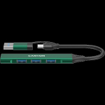 CANYON hub DS-02 4in1 USB-A/C Green
