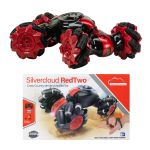 Silvercloud RedTwo off-road toy, with remote control and gesture controller, shape change, 500mAh spare battery included, red