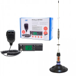 CB PNI Escort HP 9500 Radio Station Package, ASQ, 12-24V + CB PNI ML70 Antenna, 70 cm with 145 mm magnetic base included