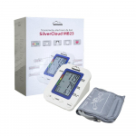 Electronic arm tensiometer SilverCloud MB23 with LCD screen, voice alert, heart rate display, sleeve 22-36cm