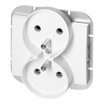 Uued tooted // Gniazdo podw&oacute;jne p/t 2x2P+Z Onyx, 16A, 250V, PT-6OR, biały