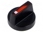 Knob | Actuator colour: red | plastic | &Oslash;18mm | Body: black