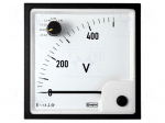 Voltmeter | on panel | VAC: 0&divide;300V | Class: 1.5 | True RMS | Uin: 300V