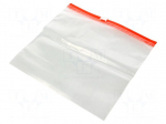 Slider bag | L: 180mm | Width: 200mm | Thick: 70um | transparent | 50pcs.