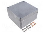 Enclosure: multipurpose | X: 160mm | Y: 160mm | Z: 91mm | aluminium | IP66