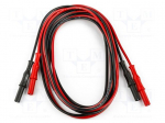 Test leads | Urated: 1kV | Inom: 36A | Len: 2m | black,red | 2pcs.