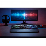 HP Pavilion 800 Wired Gaming Keyboard - (USB Port, 4-Zone LED Backlight, Palm Rest, Red Mechanical Switches)