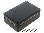 Enclosure: multipurpose | X: 80mm | Y: 120mm | Z: 41mm | ABS | black