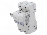 Fuse base | 14x51mm | for DIN rail mounting | 50A | 690VAC | Poles: 1+N