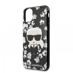 Back panel cover Karl Lagerfeld Apple iPhone 11 TPU Flower Cover Black