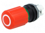 Switch: emergency stop | Stabl.pos: 2 | 22mm | red | Illumin: none | IP66
