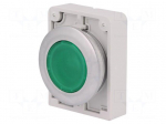 Switch: push-button | Stabl.pos: 1 | 30mm | green | M22-FLED,M22-LED