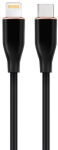 Cable Gembird Premium silicon 8-pin Male - USB Type-C Male 1.5m Black
