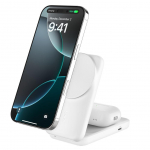 Wireless charger Belkin UltraCharge 25w Qi2 2in1 Magnetic Charger plus USB-C White