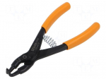 Pliers | for circlip | external | 3&divide;10mm | Pliers len: 135mm | angular