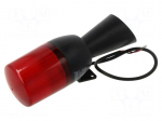 Signaller: lighting-sound | 48&divide;240VDC | 48&divide;240VAC | LED | red | IP65