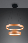 Trio Lynwood LED piekarama lampa 60 cm wood brushed steel 355039130 4017807662276