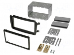 Radio mounting frame | Mercedes | 2 DIN | black
