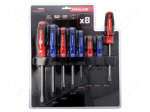 Screwdriver: universal-set | Phillips,slot | SOFT-TOUCH | magnetic