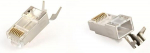 Connector Gembird CAT7 8P8C RJ45 gold plated 15u FTP SFTP 100pcs