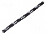 Rope | polypropylene | &Oslash;rope: 12mm | L: 100m | with a core | black
