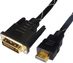 Cable Brackton HDMI - DVI 4K 1m