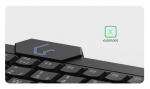 KeySonic KSK-3210ELU (DE) keyboard Home USB QWERTZ German Black