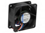 Fan: DC | axial | 60x60x25mm | 35m3/h | 28dBA | ball bearing | 4100rpm