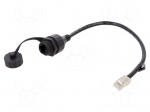Extender Ethernet | F/UTP | Cat 5e | RJ45 socket,RJ45 plug | 0.25m