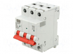 Circuit breaker | 230/400VAC | Inom: 20A | Poles: 3 | Charact: D | 6kA