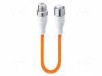 Cable: for sensors/automation | M12 | PIN: 4 | 10m | plug | 230VDC | 4A