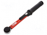 Wrench: torque | rattle | 285mm | 5&divide;25Nm | Kind of socket: square | 1/4"