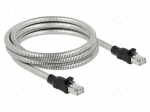 Patch cord | U/FTP | Cat 6a | RJ45 plug,both sides | Cu | 5m | LSZH