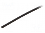 Heat shrink sleeve | 2: 1 | 2.36mm | L: 1.2m | black | polyolefine