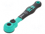 Wrench: rattle | 1/4" | Zyklop Comfort | narrow profile | 144mm