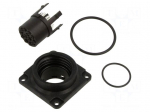 Connector: circular | 250V | 6A | PIN: 13 | socket | female | soldering