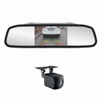PNI Escort P20 wireless parking system with 4.3 inch LCD display integrated in the rearview mirror and 480P rearview camera, 110 degree angle