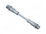 Cable: for sensors/automation | PIN: 4 | M12 male,both sides | plug