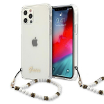 Guess GUHCP12MKPSWH Hardcase for iPhone 12/12 Pro 6,1" / Transparent White Pearl