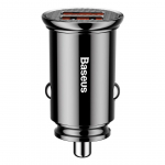 Car charger Baseus Circular 2xUSB QC3.0 5A 30W (black)