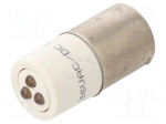 LED lamp | BA15S | white | 36VDC | 36VAC | plastic | -20&divide;60&deg;C