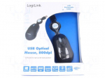 Optical mouse | black | USB | wired | No.of butt: 3 | 0.7m