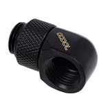 Alphacool Eiszapfen 90&deg; L-angle adapter short 1/4", black - 17248