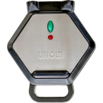 Unold Bubble Waffle Iron Bobby stainless steel/black, 700 Watt