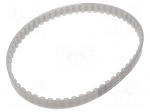 Timing belt | AT10 | W: 16mm | H: 5mm | Lw: 580mm | Tooth height: 2.5mm